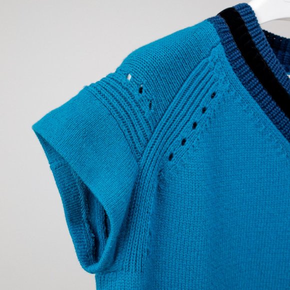 Dorothee Schumacher Teal V-Neck Vest - Picture 5 of 9